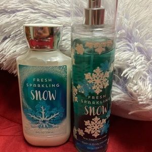 Fresh sparkling snow